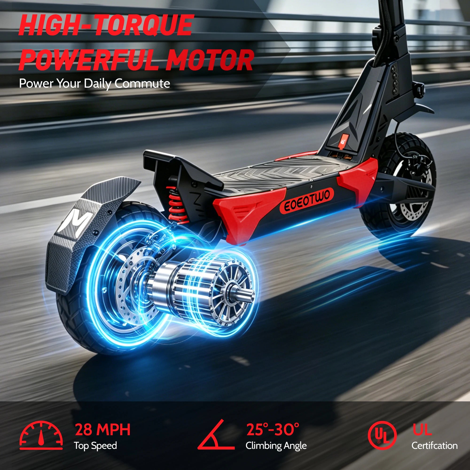 Electric Scooter for Adults Escooter with APP Off Road E Scooter 25-30mph Fast Heavy Duty Foldable Electric Scooters Long Range