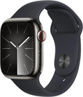GPS+Cellular 45mm Smartwatch, Graphite Stainless Steel Case with Midnight Sport Band, S/M (Renewed Premium)